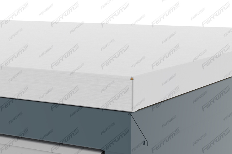 Столешница Premium из влагостойкой шлифованной фанеры с оцинкованным кожухом FERRUM 11.9913