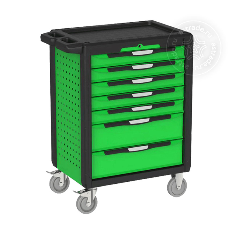 Тележка инструментальная с наполнением, 76 предметов для ремонта электроавтомобилей Launch TT76 EV 