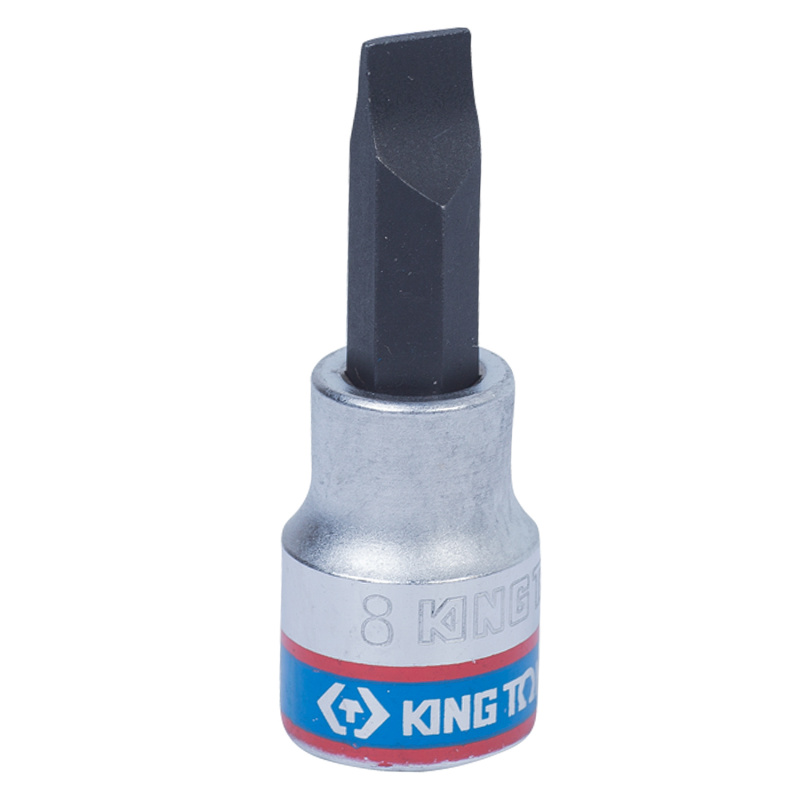 KING TONY Насадка (бита) торцевая 3/8", Slotted, 1,2х8 мм, L = 50 мм 302208