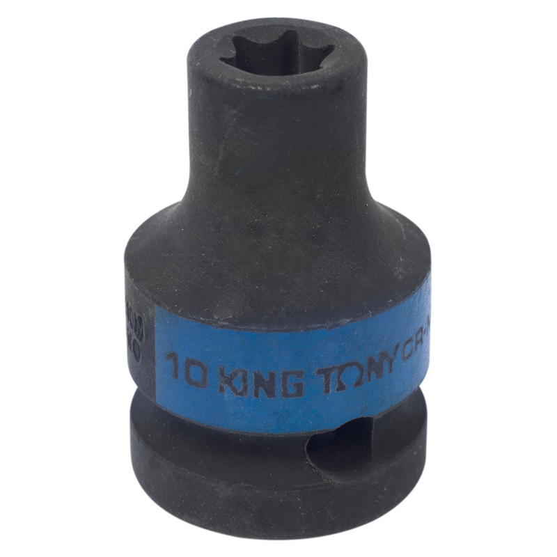 KING TONY Головка торцевая ударная TORX Е-стандарт 1/2", E10, L = 38 мм 457510M