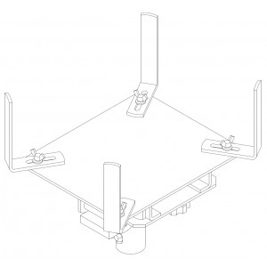 Опорная площадка для стоек для снятия/установки агрегатов  г/п 300 кг W115