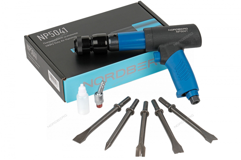 Пневмозубило усиленное 234 мм с быстросъемным держателем