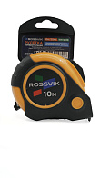 Рулетка измерительная 10м*25мм, автостоп, магнит, обрезиненый корпус ROSSVIK RMT2510